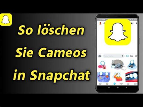 cameo snapchat löschen|So entfernen Sie Cameo in Snapchat 